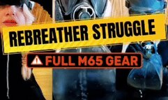 M65 Rebreather Ecstasy: The Hissing Balloon Struggle & Intense Climax Control (18 Min HD)