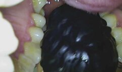 I use the retractor and the endoscope, crushing the doll's face with sharp canines