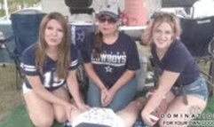 Tailgate Party Diapering! Diapered on game day by Stepmommy Katherine as Stepsister Shelley & her friend Claire watches on and helps! -- HD MP4