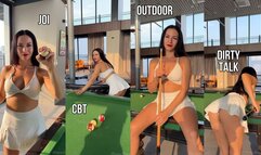 JOI, CBT while playing billiard