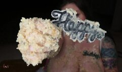 birthday cake smash on my tits