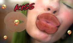 Cute elf girl kisses you with plump sweety lips