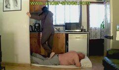 Our brutal teen Godess Miss Celia intensive ballet-flats trampling (HOT VIDEO)