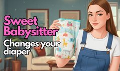 Sweet Babysitter Changes your Diaper