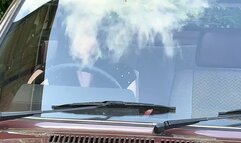 Louise Cranks the Stubborn â€™84 VW Polo: Frustrated Pedal Pumping in Purple Mary Janes