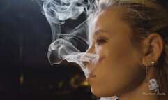 Brightly glowing cigarette 4K