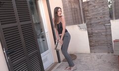 LOCKED OUT and PEED my JEANS! PISS DESPERATION