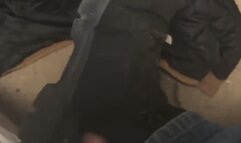 Hairbrush Spanking Ass and Tickling Feet MP4