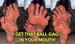 Ball Gag Foot Slave JOI â€“ Humiliated & Owned by Ivys Feet