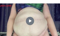 Fat Belly in Cutout Dress 720p