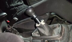 Sarah - Cranking In a Cute Dress & Sexy Black Tights