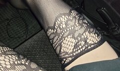 Sarah - Sexy Garter Stockings Cranking Drama - Sexy Thigh View