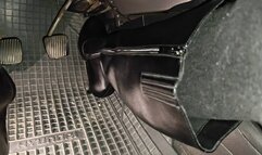 Sarah - Struggling Inside Parking Garage After Shopping in Sexy Black Boots