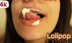 Messy Mouth Play | Solo Fetish Tease & Lollipop Fun 4k