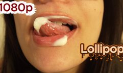 Messy Mouth Play | Solo Fetish Tease & Lollipop Fun 1080p