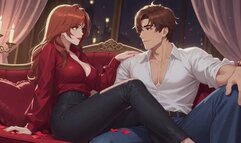 Bisexual Encouragement Fantasies #2B: Valentine's Bicurious Surrender Roleplay (Animated)