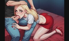 Eye Crossing Fantasies #1B: Eye Crossing Ahegao Blowjob Fantasy Roleplay (Animated)