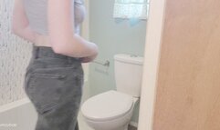 Step-Bro Cleans My Holes After I Pee