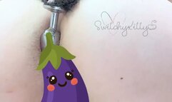 Kitten Costume - Playing With My Tail Butt Plug and Bouncing my Big Tits With Bell Nipple Clamps