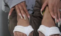 WIFEY Z PLATFORM NATURAL FINGER NAILS TAP TOENAILS ASMR