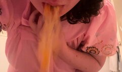 Cute girl throw up compilation