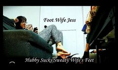 Jealous Hubby Sucks Wife's Sweaty Slutty Feet