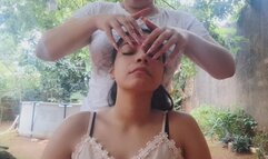 His fingers on my hands