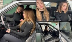 Chloe and Alina are trying to start the car and get upset