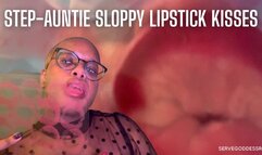 Step-Auntie Sloppy Lipstick Kisses - Royal Ro ebony lips plexiglass kisses hd mp4 1080p