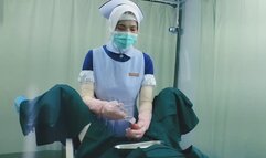 Intern Nursing Student Practices Milking & Handjob (Frontal view - Edited version)