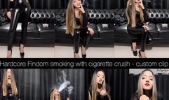 You're gonna fucking pay me, bitch! Hardcore findom smoking - a custom clip