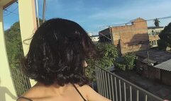 Taking a walk while getting my feet dirty