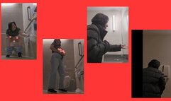 FOUND PUBLIC RESTROOM FROM LAST CHRISTMAS W LOUD FARTING PEEING N CHATTING