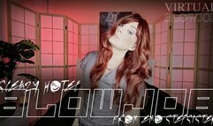 Sleazy Hotel Blowjob from Emo Stepsister