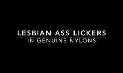 Lesbian ass lickers in genuine nylons - medium resolution