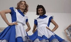 You don't know how to escape under the skirts of the two Alices ! (SHRINKING FETISH) ( WMV - MOBILE VERSION )