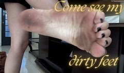 dirty feet throughout the day