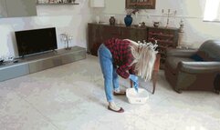 Cleaning in Ballet Flats AVI