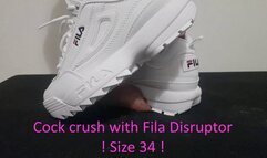 LittleShoes - Cock Crush Fila Disruptor | SIZE 34