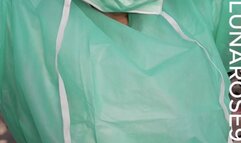 BG PPE NURSE COLLECTING SPERM SAMPLE! Watch Nurse Luna scrub but before her patient arrives and then collect a sperm sample from PatientX Wearing: XS Safe Grip Micrioflex Gloves, White Figs scrubs, Green Isolations gown, Green Bouffant, Green Surgic