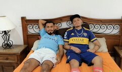 Latin Twinks Giovinco & Diego Chaka Get Their Feet Tickled By Master Jose. Watch The Boys Laughing & Squirming. There Is No Escape For Them!