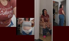 Peeing B4 Leaving Braless Then Putting My Bra On