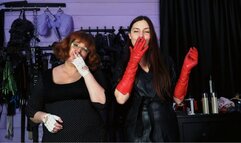 POV ur human ashtray for two Dommes (wmv)