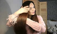 Hair tease with new color of my hair