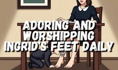 Adoring and worshipping Ingrid s feet daily