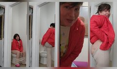 Princess Red Riding Hood Peeing Dumping w Chat plus A Big Struggle w Big Butt Fitting Into Yoga Pants