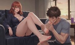 Foot Worship Fantasies #7B: Stepmom's Secret Sole Surrender (Animated)