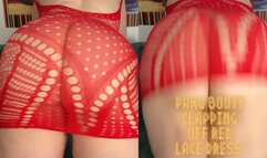 PAWG Booty Clapping off Red Lace Dress 1080p