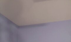 Blonde with perky tits rides dick till it comes then licks all the cum