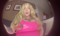 BBW Barbie Devours Tiny People: Fisheye Lens Vore